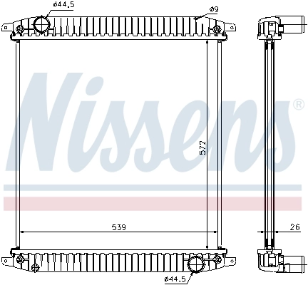 Радиатор охлаждения Nissens 62341A