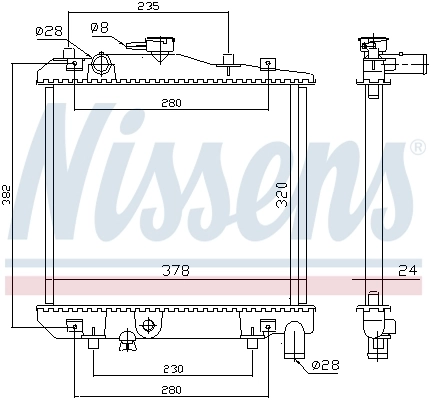 Радиатор 62505 Nissens
