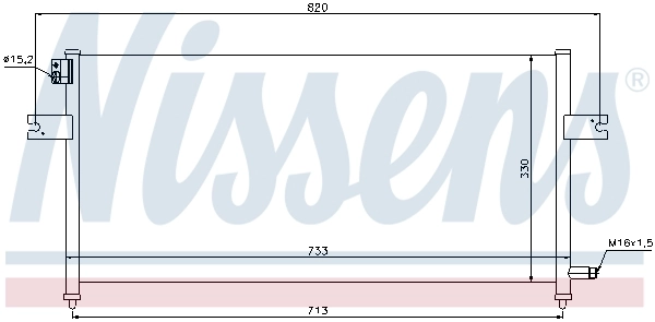 Радиатор охлаждения кондиционера Nissens 94759