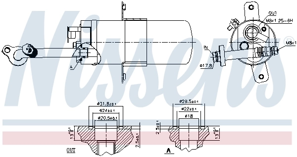 Ресивер кондиционера Nissens 95592