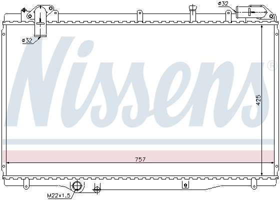 Радиатор 63791 Nissens