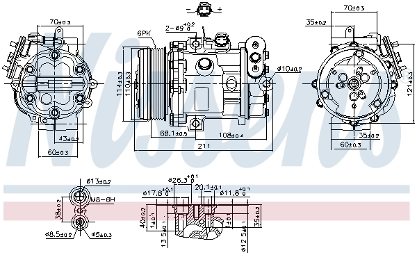 89503 Nissens Компрессор хладагента