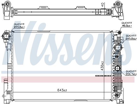 Радиатор охлаждения двигателя Polcar 5018083 цена, от 157.09 USD