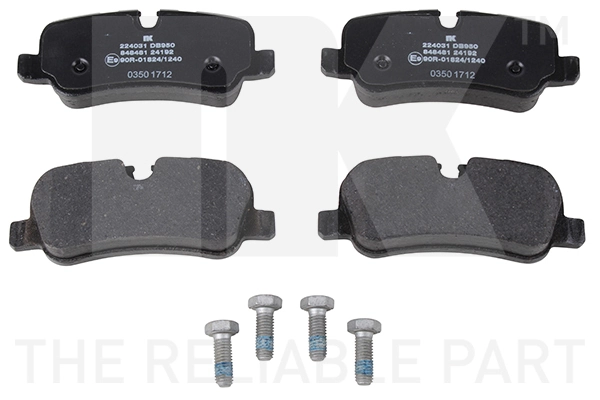 Sapatas do freio traseiras de disco 1619791680 Peugeot/Citroen