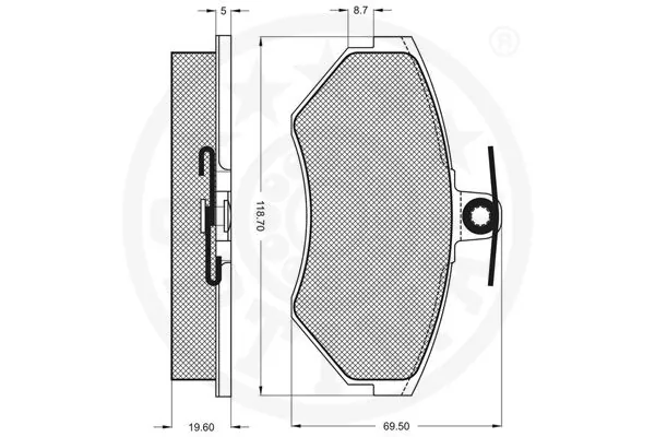 Колодки Optimal 10186 цена, от 5.10 USD