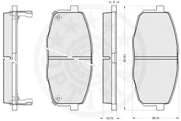 Колодки Optimal 12135 цена, от 13.94 USD