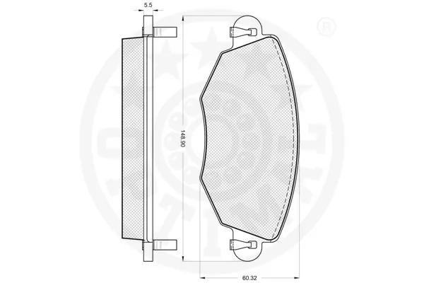 Sapatas do freio dianteiras de disco Ford Mondeo 3 BWY