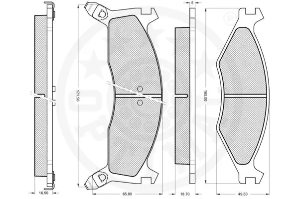 Колодки Optimal 10086 цена, от 5.08 USD