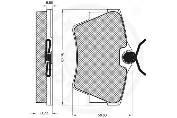 Sapatas do freio traseiras de disco Renault Trafic 3 EG