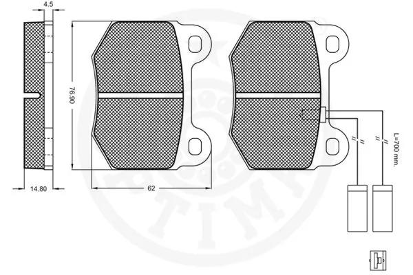 Тормозные колодки Opel 20983943