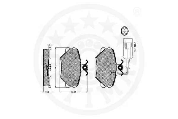 Колодки Optimal 10070 цена, от 7.76 USD