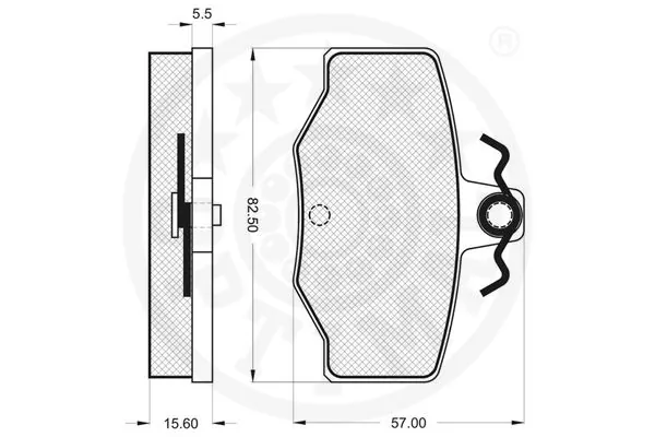 Колодки дисковые  Optimal 10175 цена, от 12.97 USD