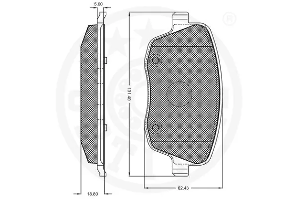 Колодки Optimal 10492 цена, от 18.23 USD