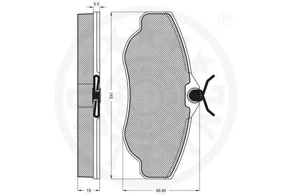 Sapatas do freio dianteiras de disco Land Rover Discovery 2 LJ ,LT