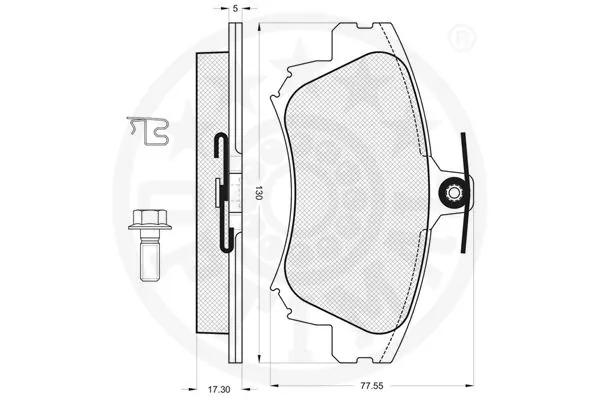Колодки Optimal 10335 цена, от 15.61 USD