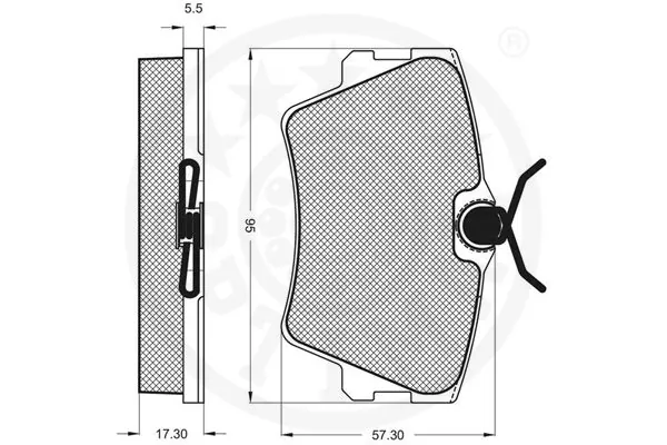Колодки дисковые  Optimal 10075 цена, от 8.35 USD