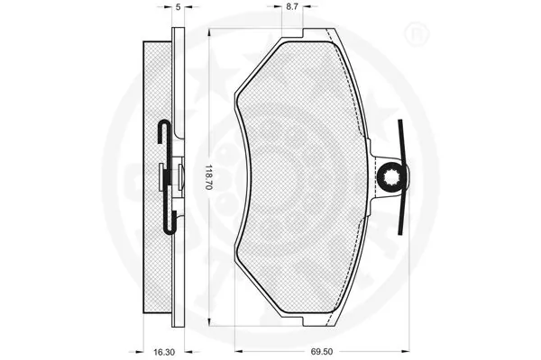 Колодки Optimal 10170 цена, от 10.79 USD