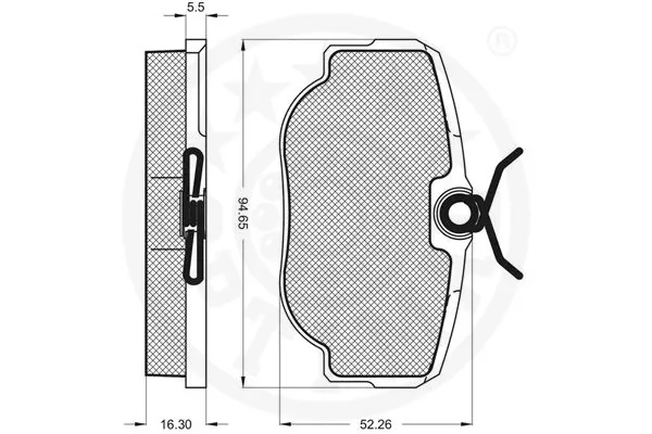 Колодки дисковые  Optimal 10048 цена, от 5.55 USD