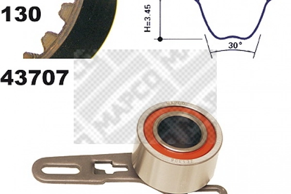 Correia do mecanismo de distribuição de gás, kit Ford Transit IV E