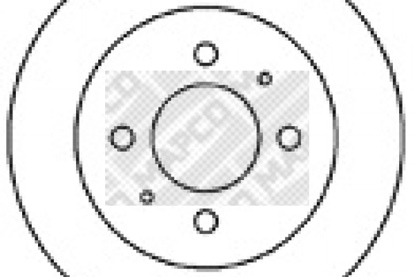 Disco do freio traseiro Mitsubishi Colt 4 CAA