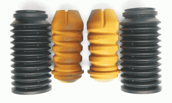 Pára-choque (grade de proteção) de amortecedor traseiro + bota de proteção Nissan Micra K10