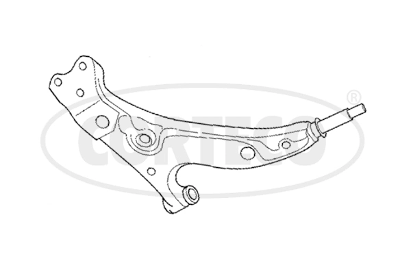 Правый рычаг передней нижней подвески Toyota Corolla лифтбек (E10) (1992 - 1997) цена, от 36.19 USD