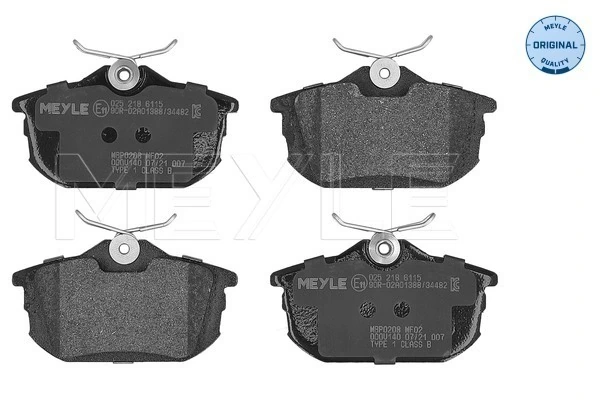 MP412EA Mintye Колодки тормозные дисковые комплект