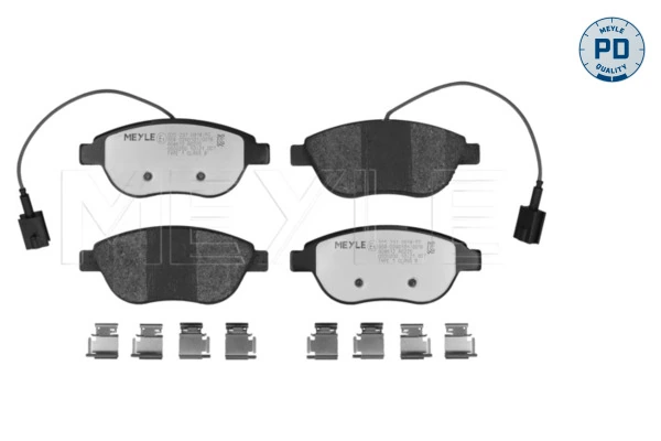 Sapatas do freio dianteiras de disco para Fiat Doblo II 263
