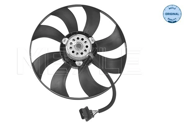 Ventilador elétrico de esfriamento montado (motor + roda de aletas) Skoda Fabia 2 5J2, 542, 572, 582