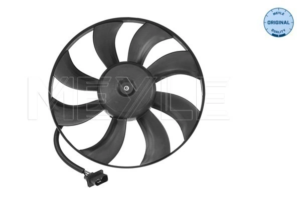 Ventilador elétrico de esfriamento montado (motor + roda de aletas) Skoda Fabia 2 5J2, 542, 572, 582