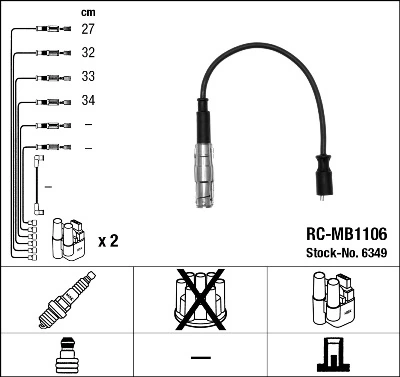 Провода зажигания Magneti Marelli MSK1327 цена, от 25.74 USD