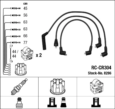 8286 NGK Провода высоковольтные