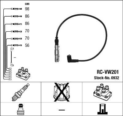 Провода зажигания NGK 204060 цена, от 42.37 USD