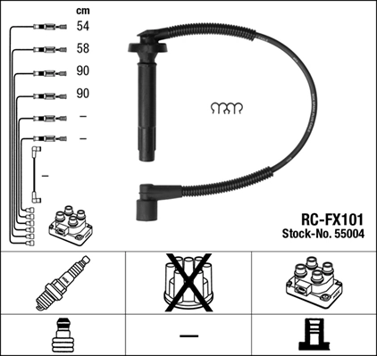 Провода зажигания NGK RCFX101 цена, от 38.01 USD