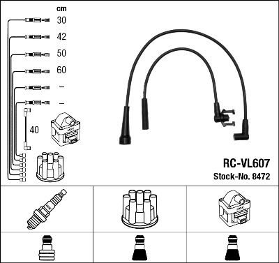 RCVL607 NGK Провода высоковольтные