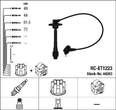 PEF023 Parts-Mall Провода высоковольтные