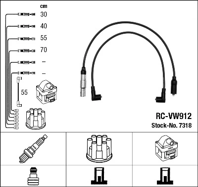  Fios de alta voltagem, kit Seat Toledo I sedan (1L) (1991 - 1999) I