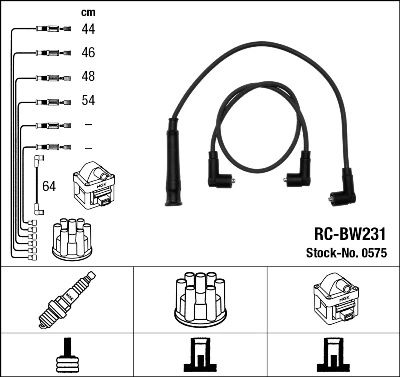Провода зажигания NGK RCBW231 цена, от 20.80 USD