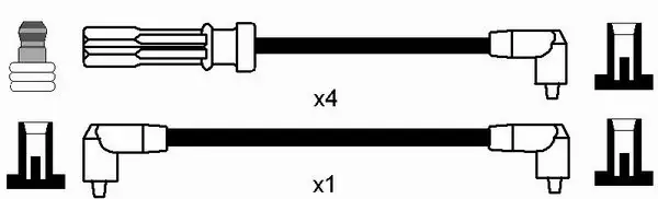 Провода зажигания Volvo 940 седан (944) (1990 - 1994) цена, от 28.60 USD