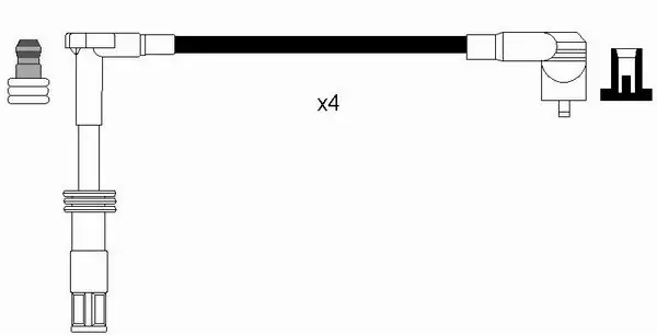  Fios de alta voltagem, kit Alfa Romeo 147 hatchback (937) (2001 - 2010) 