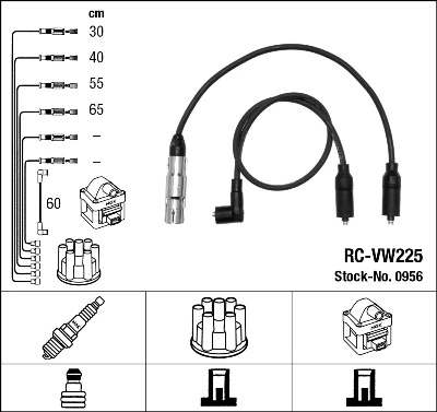 Fios de alta voltagem, kit Seat Toledo preço, a partir de 25,71 USD