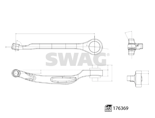 Правый рычаг передней нижней подвески Swag 33103497 цена, от 107.50 USD
