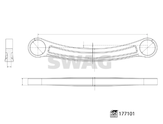 Рычаг (тяга) задней подвески продольный нижний правый Swag 33103899 цена, от 49.24 USD
