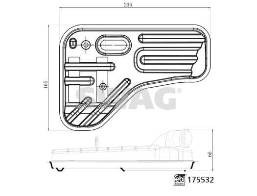 Фильтр коробки автомат Swag 33102944 цена, от 24.08 USD