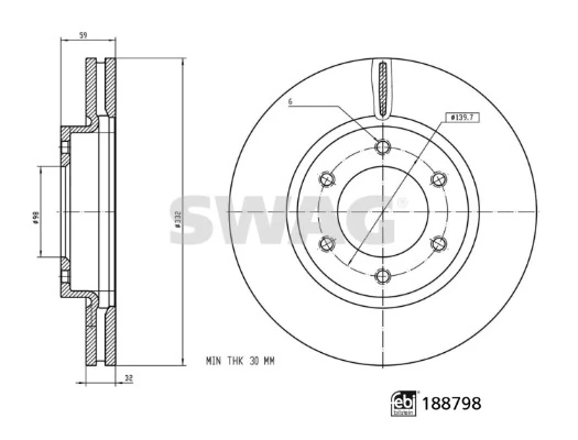 Передние тормозные диски 1879954 Ford
