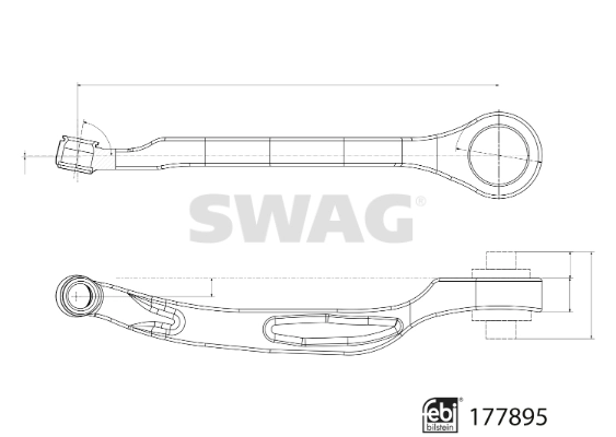 Левый рычаг передней нижней подвески Swag 33104357 цена, от 100.51 USD