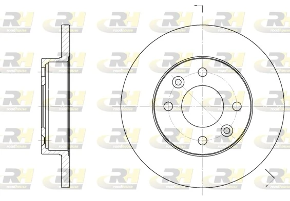 Disco do freio dianteiro Renault 21 L48