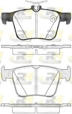 Sapatas do freio traseiras de disco Volkswagen Tiguan BW2, BJ2