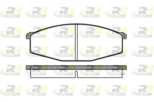 Sapatas do freio dianteiras de disco Nissan Patrol W260