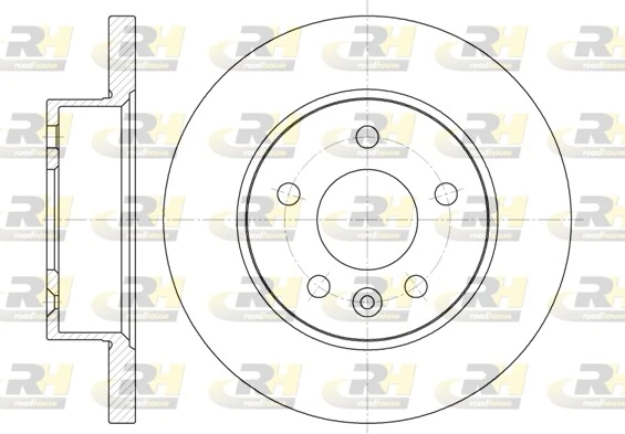 Передний тормозной диск Mercedes A6384210412
